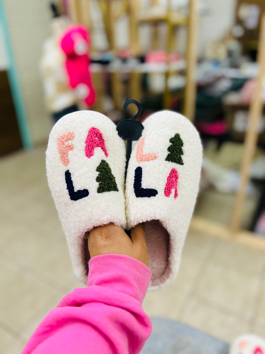 Fa la la la slippers