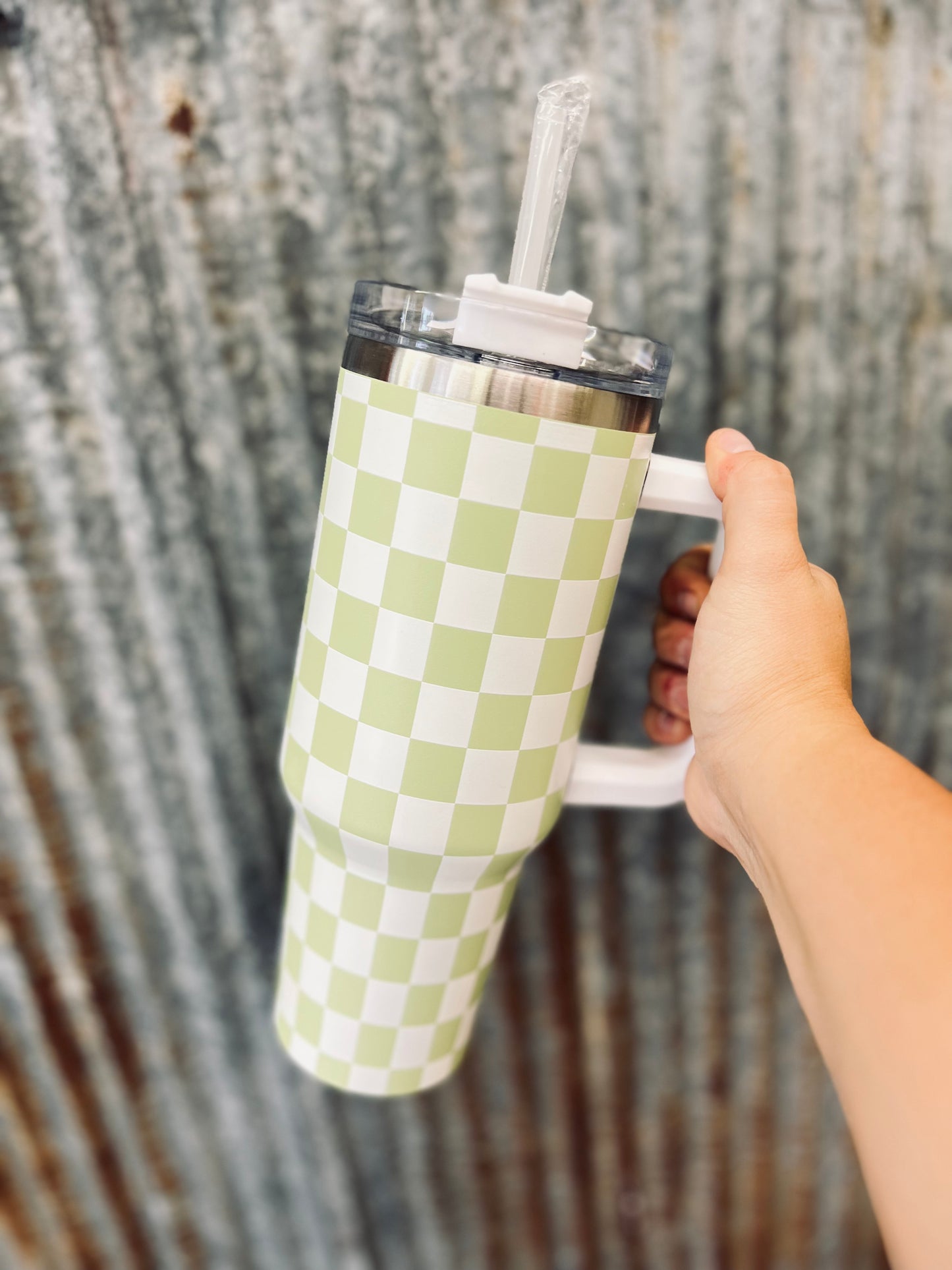 Checker 40oz tumbler