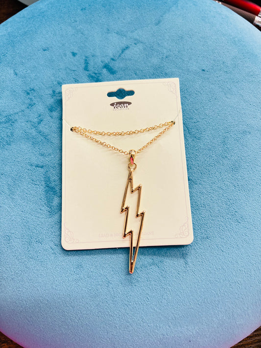 Lighting bolt necklace