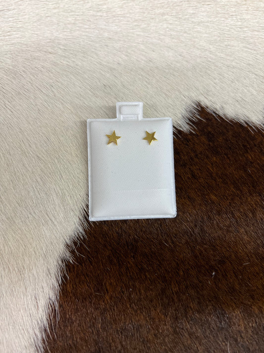 Gold star earrings