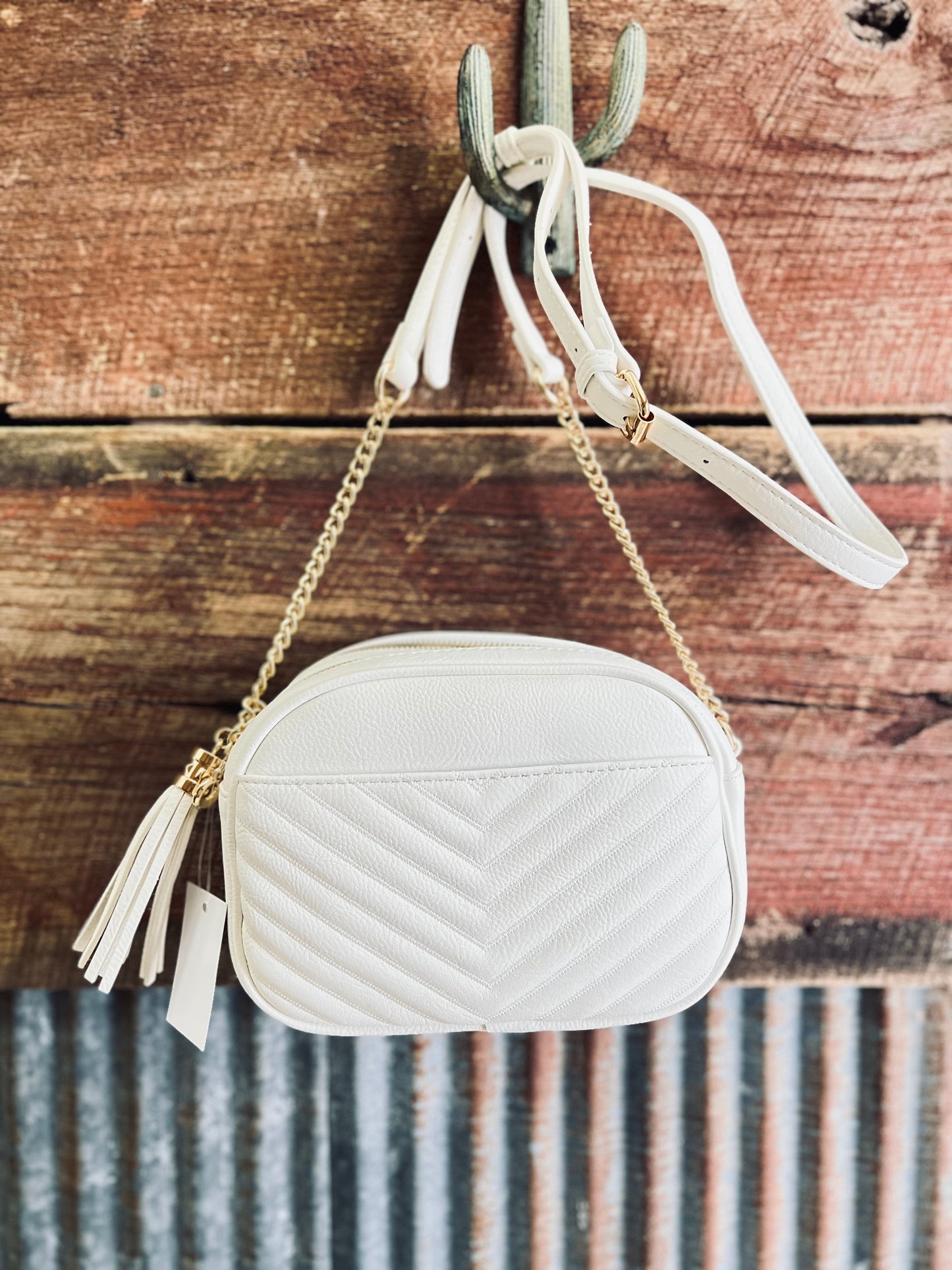 Puff cross body purse