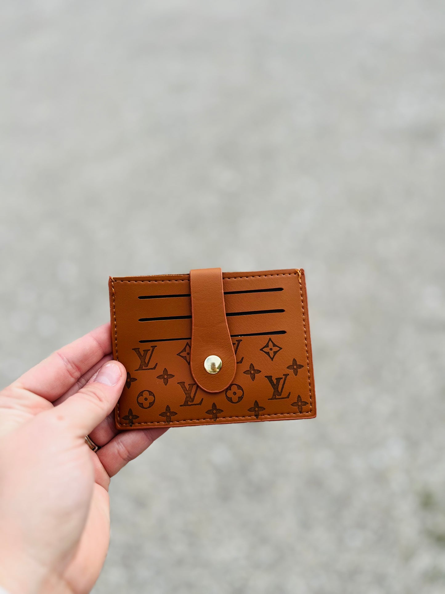 Brown card holder