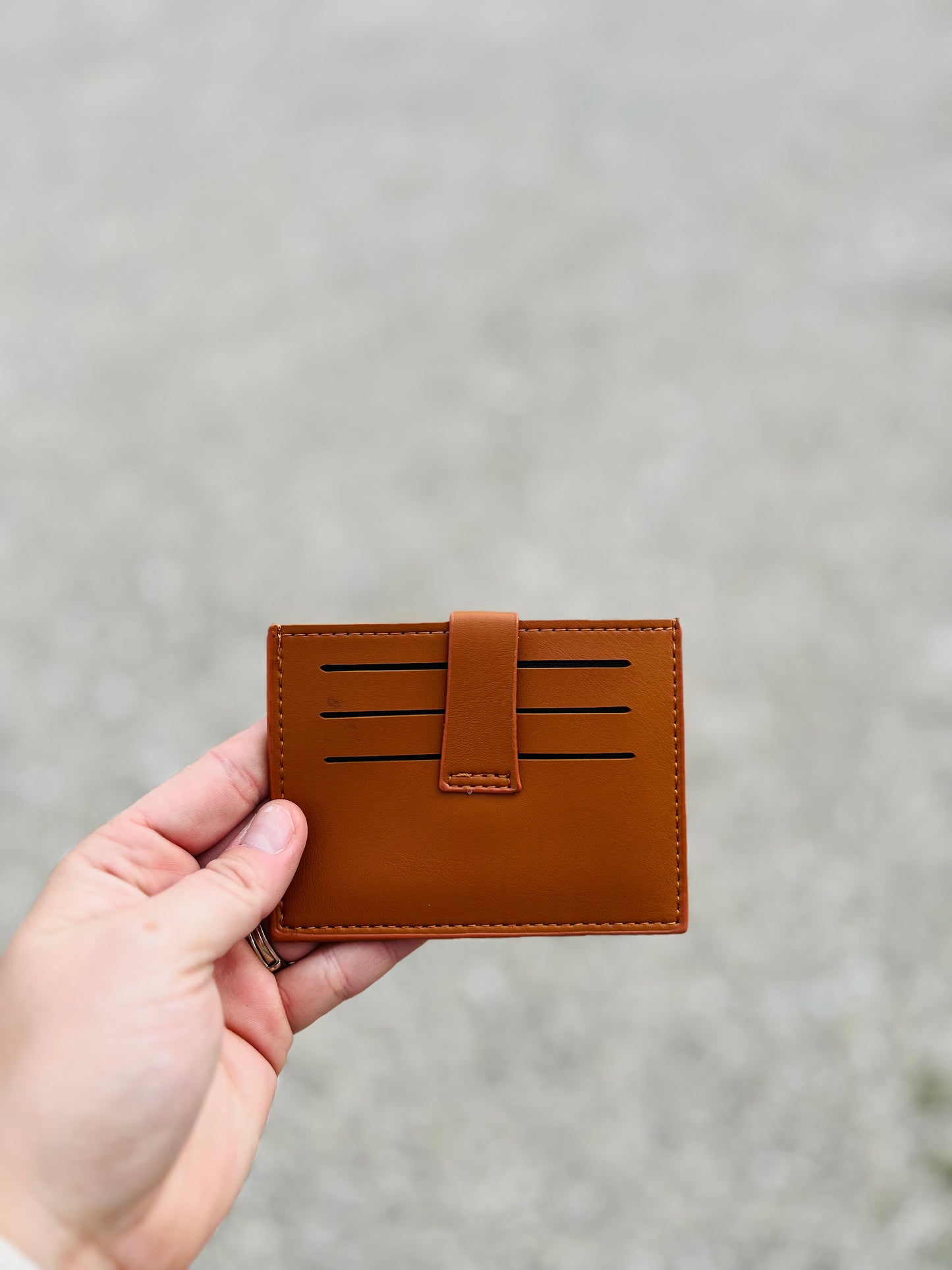 Brown card holder