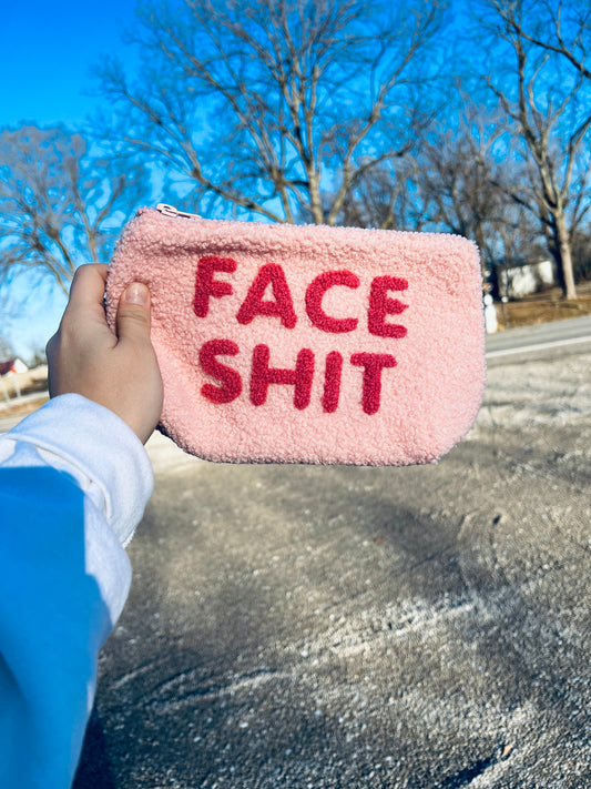 Face sh!t cosmetic bag