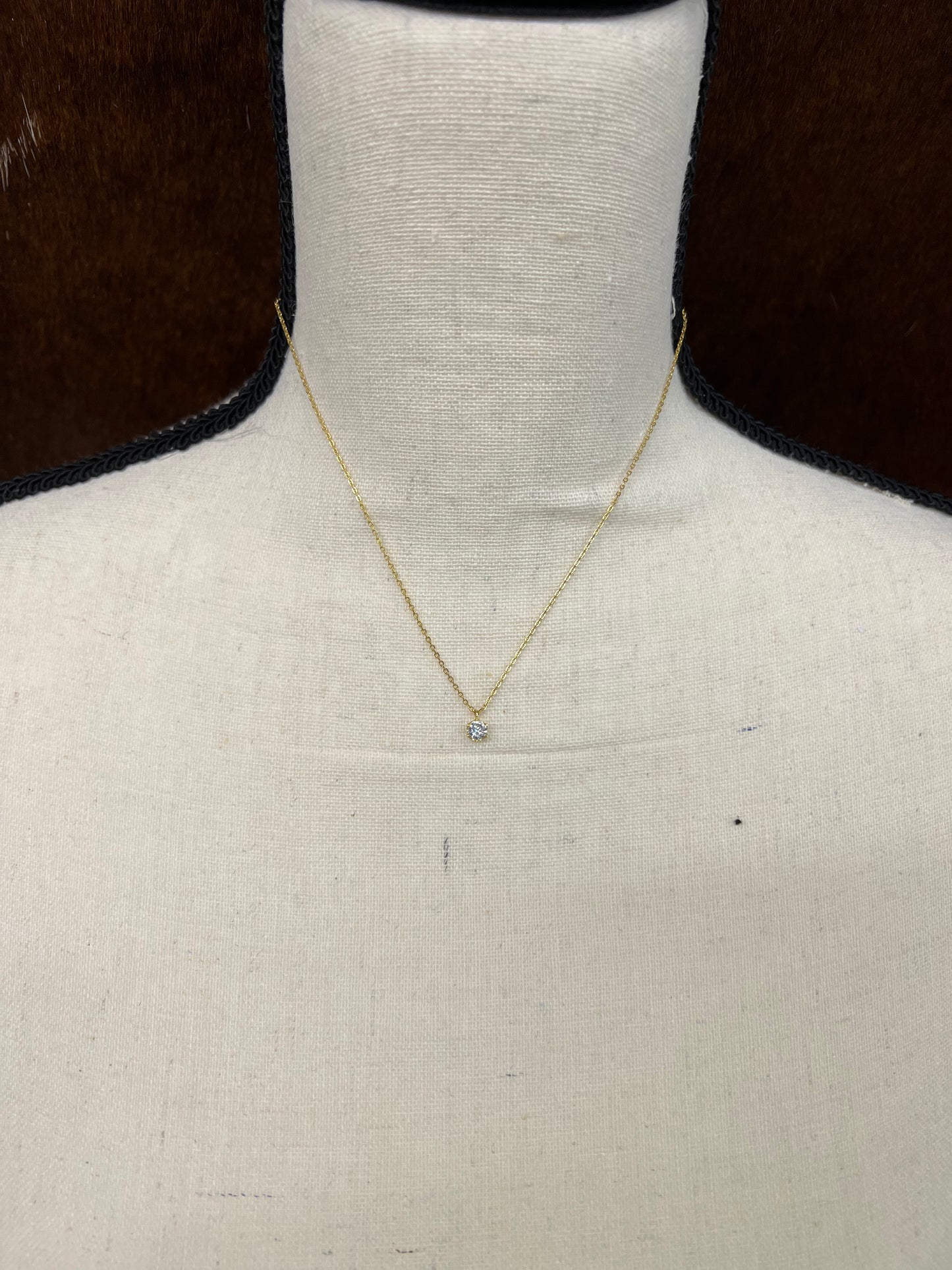 Dainty diamond necklace